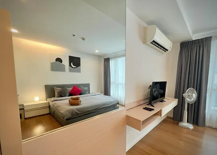 Appartement Comfy Entire Steps To Bts & Mrt Sukhumvit Min 14 Nights *