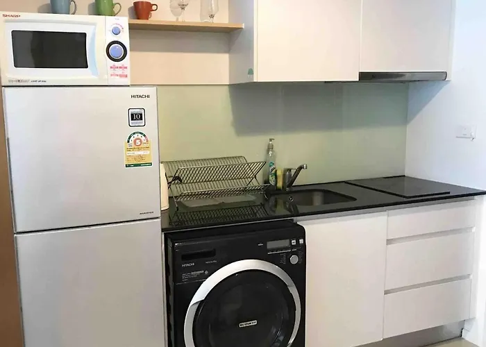 Comfy Entire Steps To Bts & Mrt Sukhumvit Min 14 Nights *